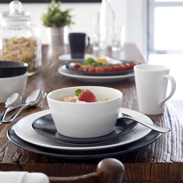 Black on Black Dune 12pc Dinner Set