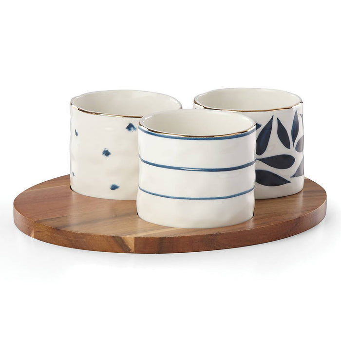 Blue Bay‚Ñ¢ 4-piece Snack Bowl & Tray Set