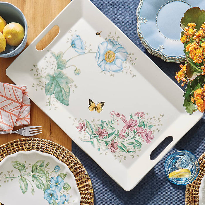 Butterfly Meadow Melamine Handled Serving Tray