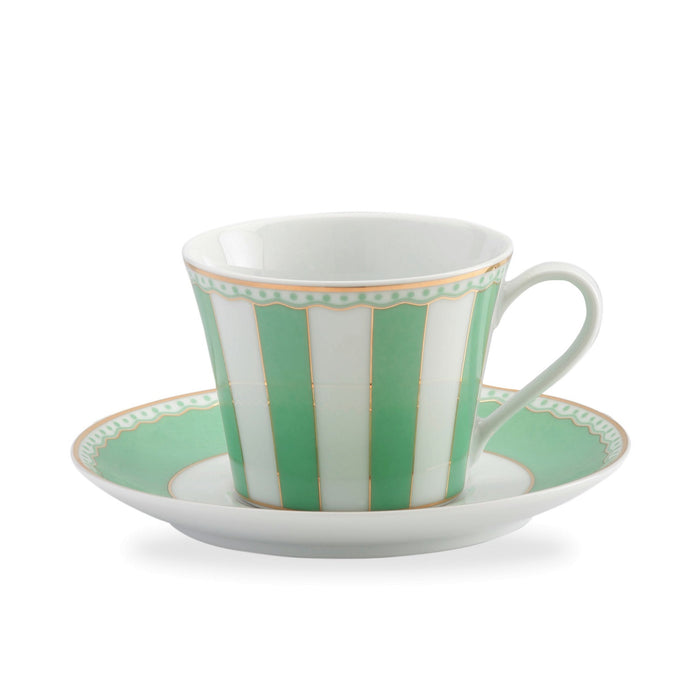Carnivale Apple Green Cup & Saucer