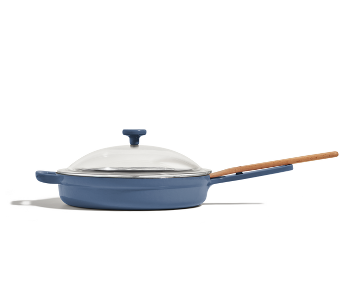 Cast Iron Always Pan in Blue Salt View 1