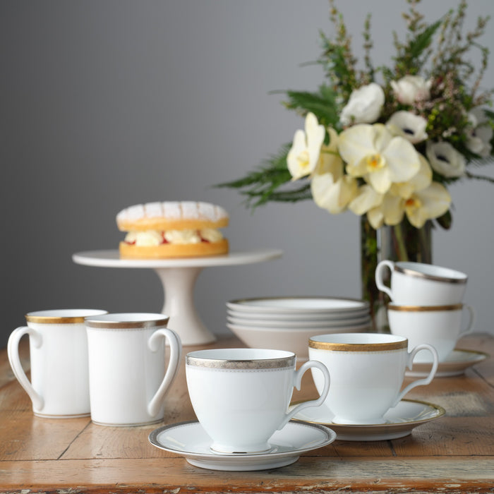 Charlotta Platinum 12pc Dinner Set