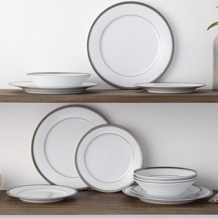Charlotta Platinum 12pc Dinner Set