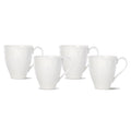 Chelse Muse Fleur White 4pc Mug Set