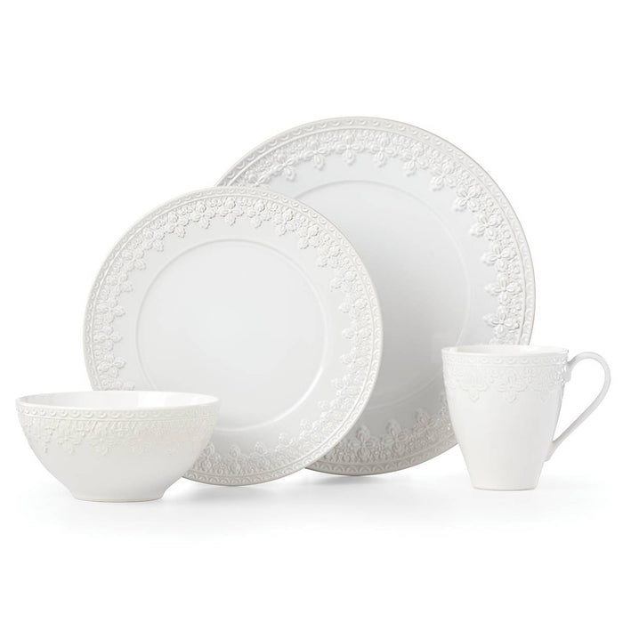 Chelse Muse Fleur White‚Ñ¢ 4pc Place Setting