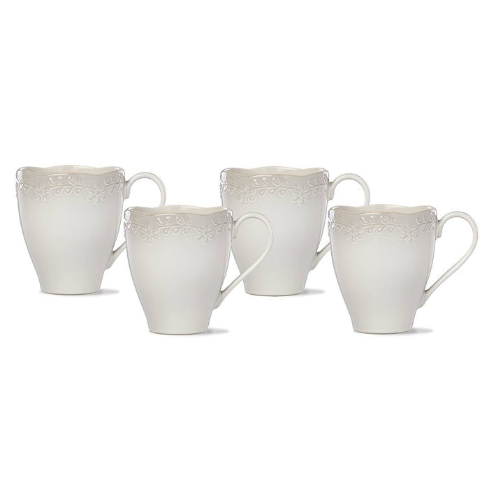 Chelse Muse Floral Grey™ 4pc Mugs