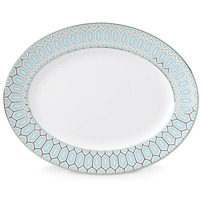 Clara Aqua™ 13" Oval Serving Platter