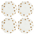 Deco Dot Gold‚Ñ¢ 4-piece Dinner Plate Set