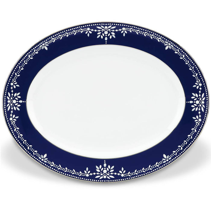 Empire Pearl Indigo™ 13" Serving Platter