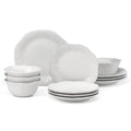 French Perle White™ 12-piece Dinnerware Set