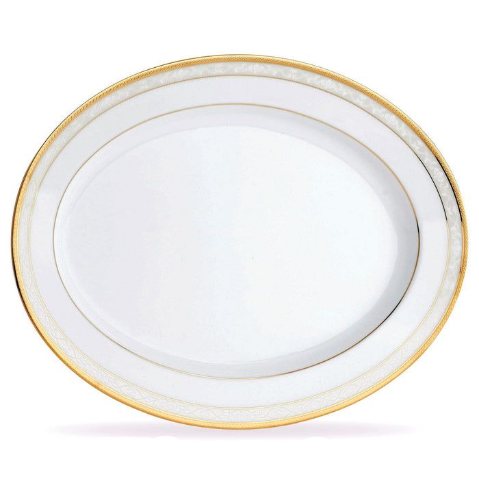 Hampshire Gold Oval Platter 34.5cm