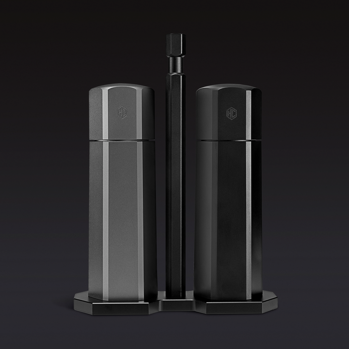 HexMill Tabletop Salt & Pepper Grinder Set