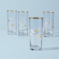 Holiday™ Gold 4-piece Highball Glass Set