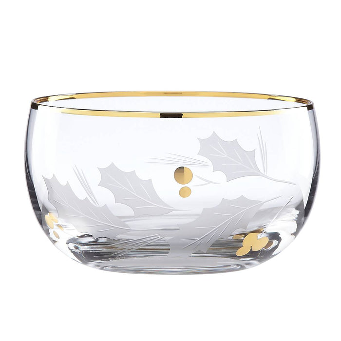 Holiday™ Gold Glass Nut Bowl