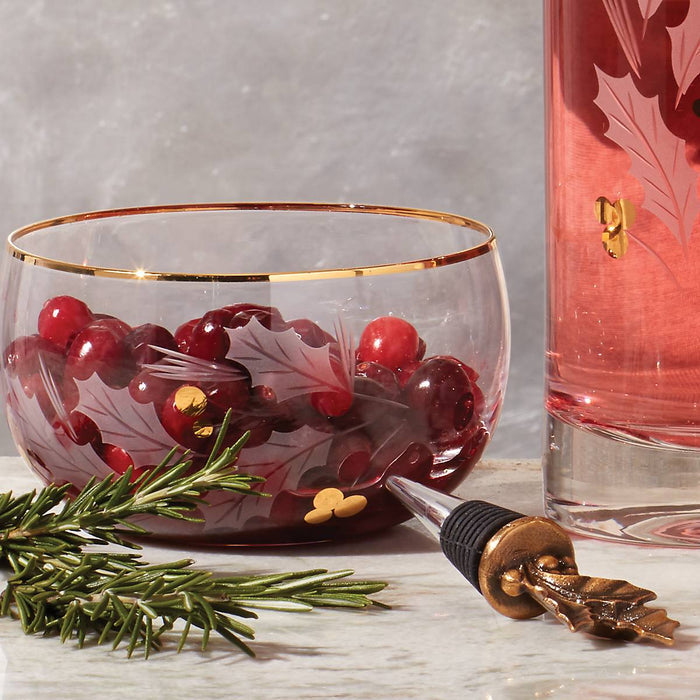 Holiday™ Gold Glass Nut Bowl