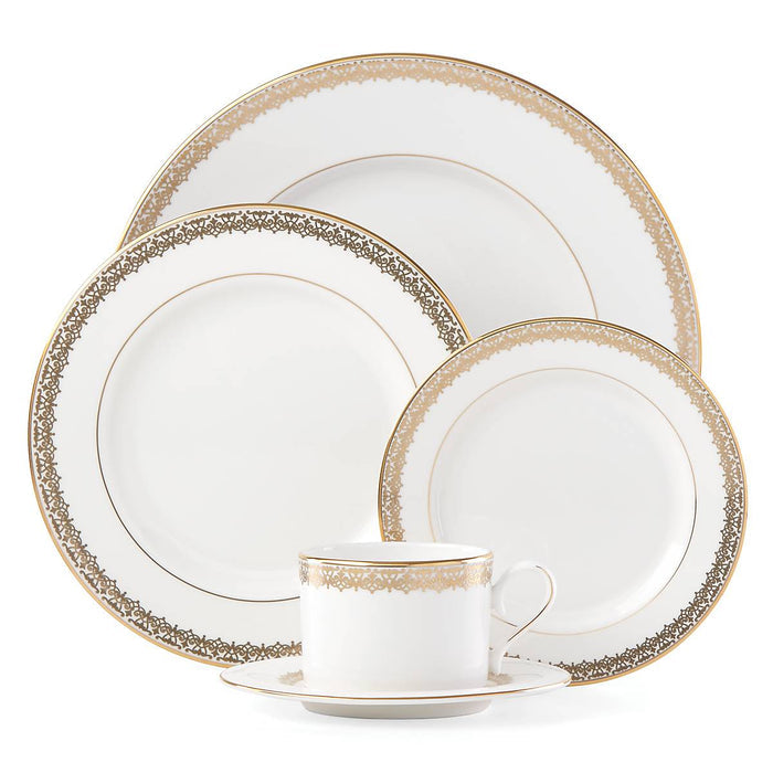 Lace Couture Gold 5-Piece Place Setting