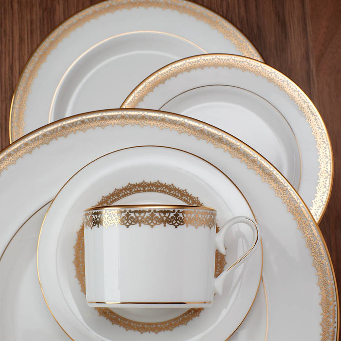 Lace Couture Gold 5-Piece Place Setting