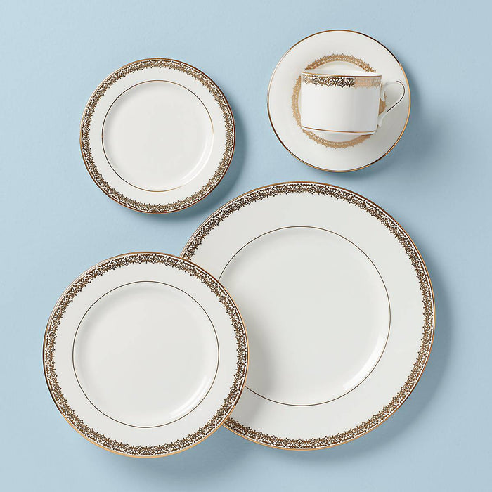 Lace Couture Gold 5-Piece Place Setting