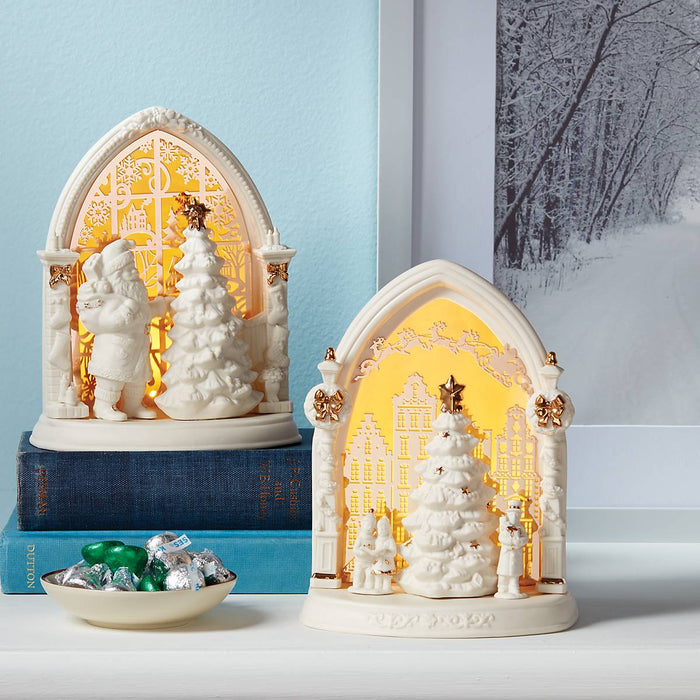 Light-Up Santa Scene