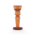 Matte Amber Small Pillar Candleholder