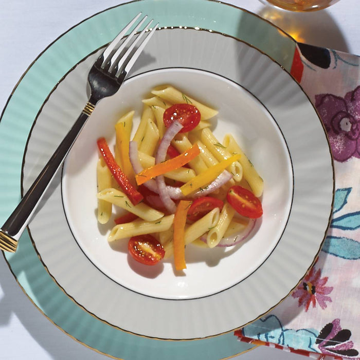 Pleated Colors Aqua™ 4-piece Place Setting