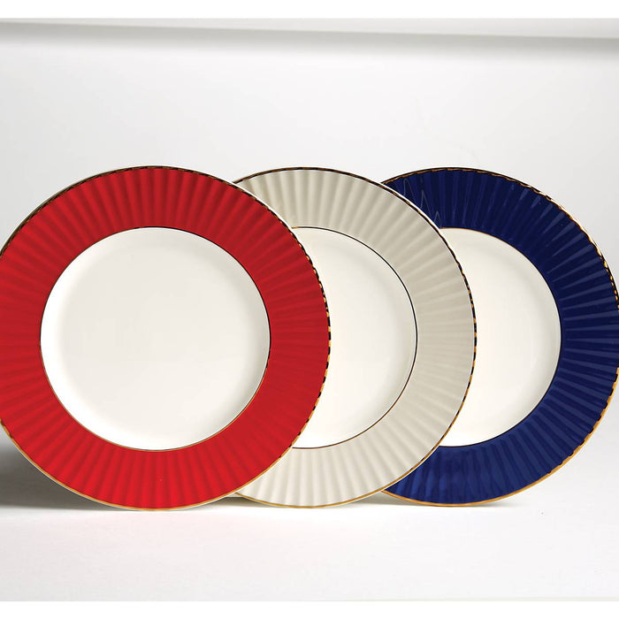 Pleated Colors Grey™ 4-piece Place Setting