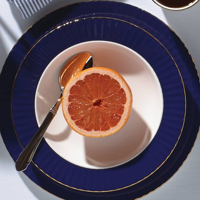 Pleated Colors Navy™ 4-piece Place Setting