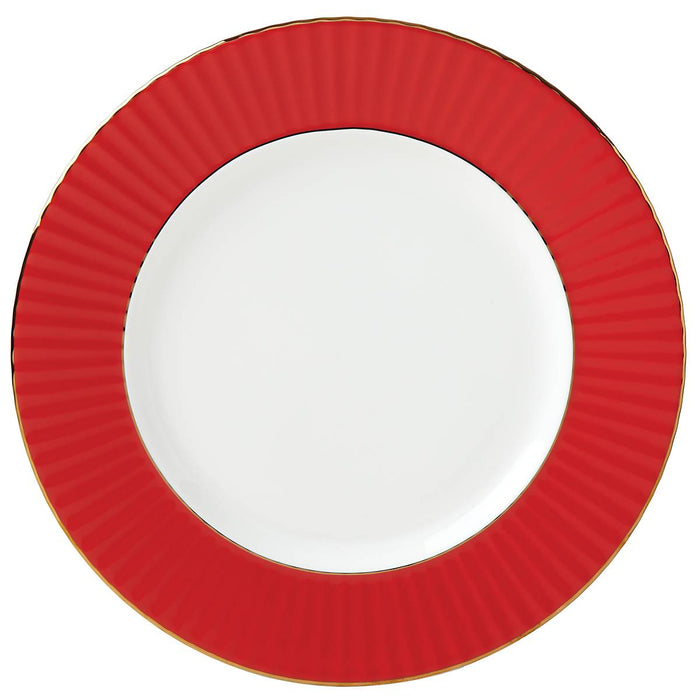 Pleated Colors Red™ Dinner Plate