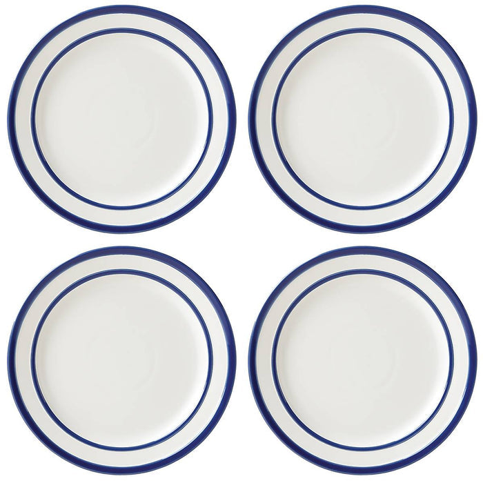 Sculpted Stripe Cobalt‚Ñ¢ 4pc Dinner Plate Set