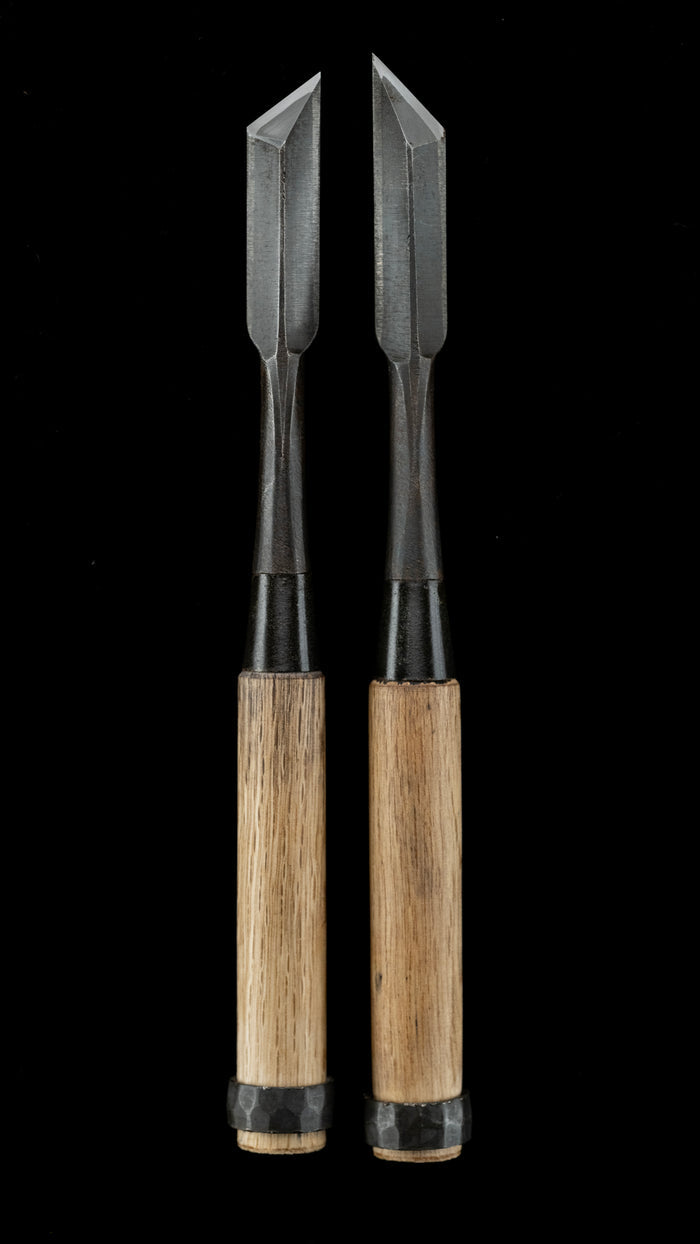 Shinogi-Isuka-Nomi Japanese Hand Made Oblique Chisel Set By Masashige - 15mm
