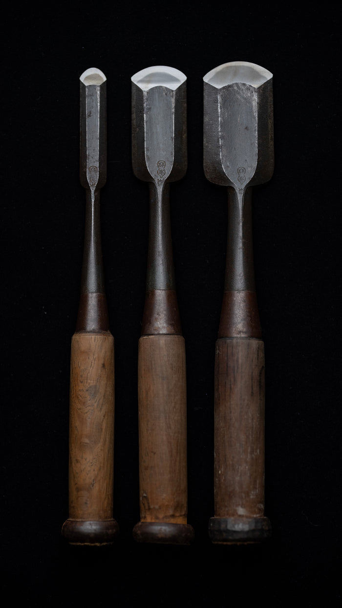 Sotomaru nomi Japanese Incannel Gouge Chisel Set By Tomoyatsu