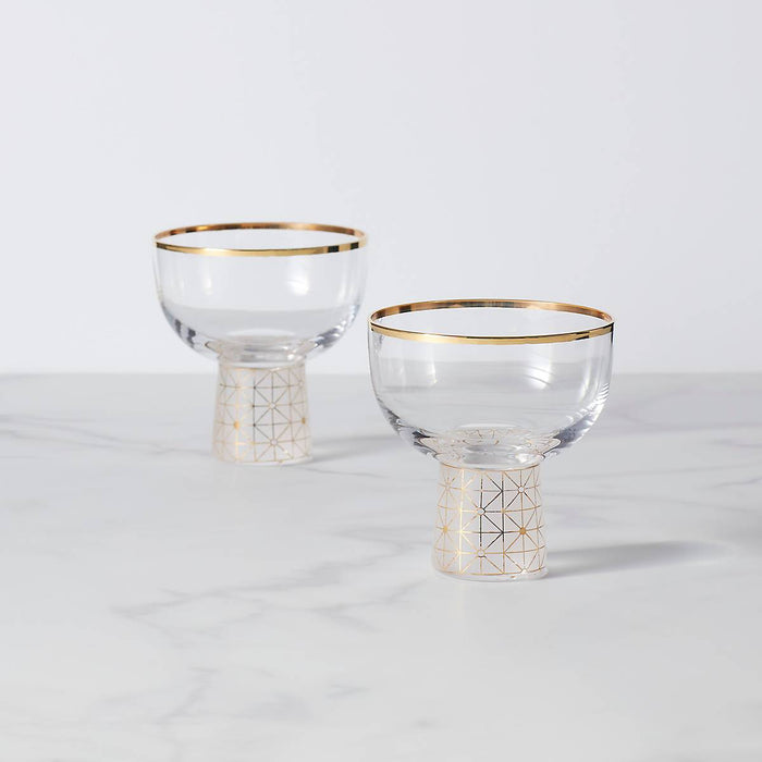 Trianna Frost™ 2-piece Cocktail Glass Set