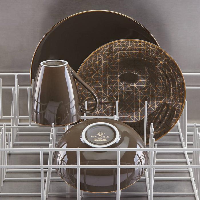 Trianna Slate 12 Piece Dinnerware Set