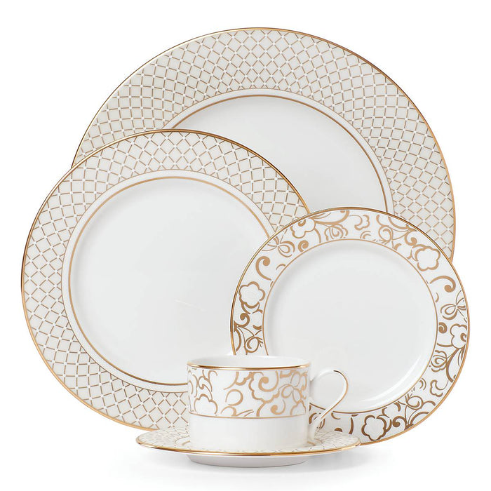 Venetian Lace Gold 5-Piece Place Setting