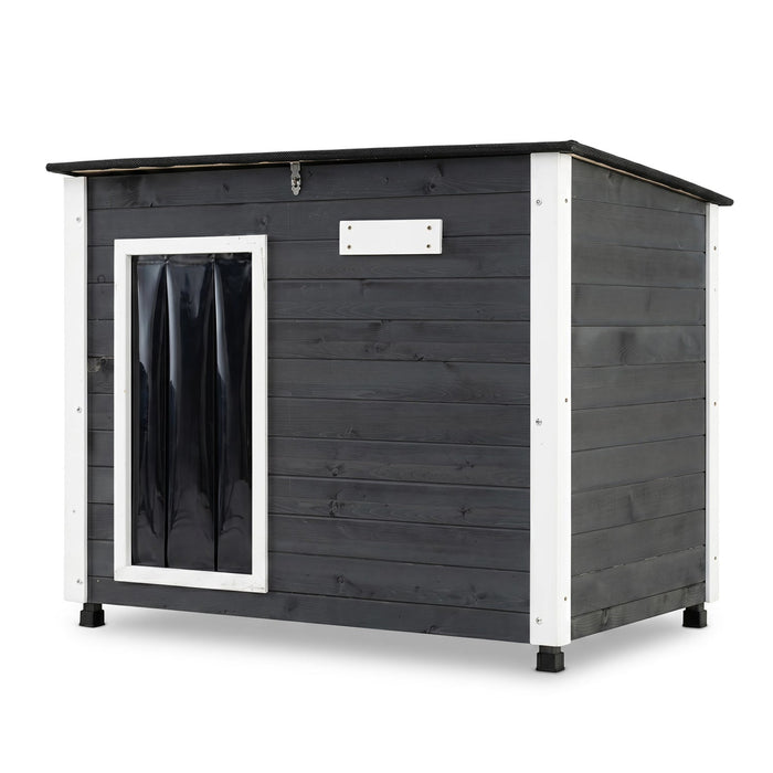 Wooden Dog House Outdoor with Openable Roof - Large